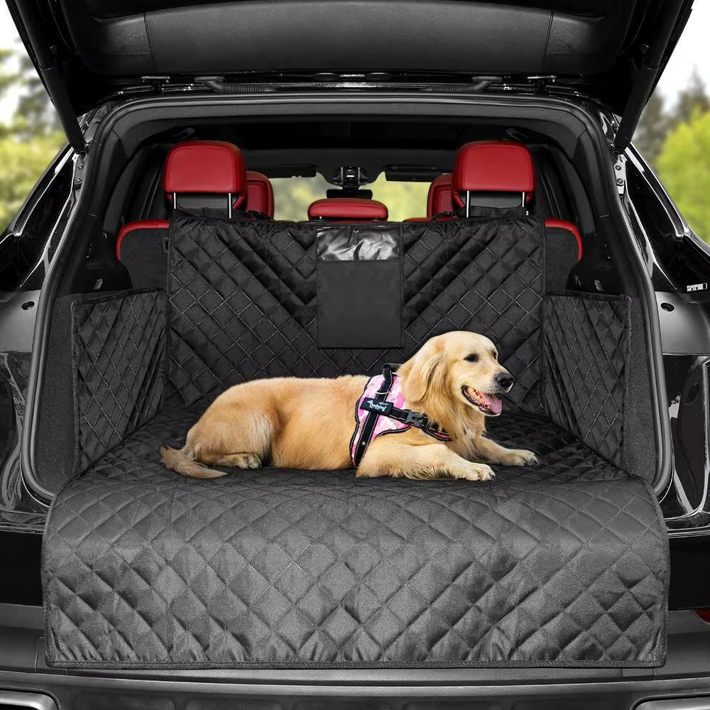 Waterproof Dog Car Seat Cover Trunk Case Dog Car Transporter Travel Mat Pad Dog Carriers Hammock for Small Medium Large Dogs