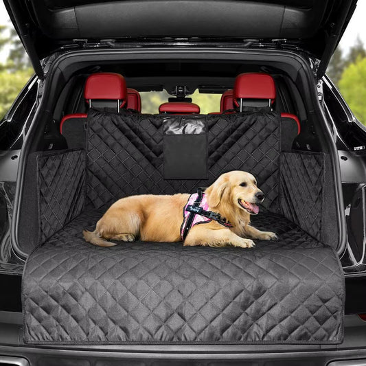 Waterproof Dog Car Seat Cover Trunk Case Dog Car Transporter Travel Mat Pad Dog Carriers Hammock for Small Medium Large Dogs
