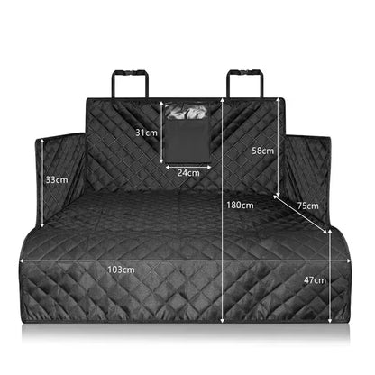 Waterproof Dog Car Seat Cover Trunk Case Dog Car Transporter Travel Mat Pad Dog Carriers Hammock for Small Medium Large Dogs